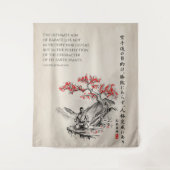 The Way of Karate - Wisdom of Gichin Funakoshi Wandteppich (Vorderseite)