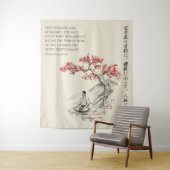 The Way of Karate - Wisdom of Gichin Funakoshi Wandteppich (Beispiel)