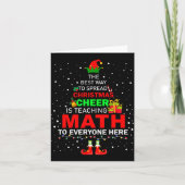 The Way To Spread Christmas Cheer Is Teaching Math Karte (Vorderseite)