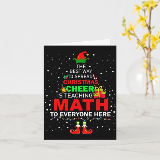 The Way To Spread Christmas Cheer Is Teaching Math Karte (Gelbe Blume)