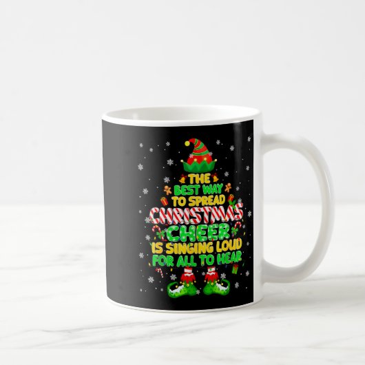 The Way To Spread Christmas Elf Xmas Boys Mens Kid Kaffeetasse (Rechts)