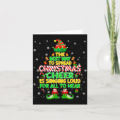 The Way To Spread Christmas Elf Xmas Boys Mens Kid Karte (Vorderseite)
