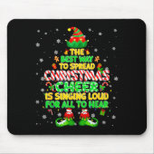 The Way To Spread Christmas Elf Xmas Boys Mens Kid Mousepad (Vorne)