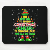The Way To Spread Christmas Elf Xmas Boys Mens Kid Mousepad (Vorne)