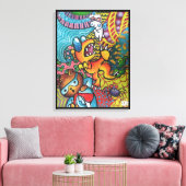 The Way You See The World By Squid Fear City Leinwanddruck (Insitu (Wohnzimmer))