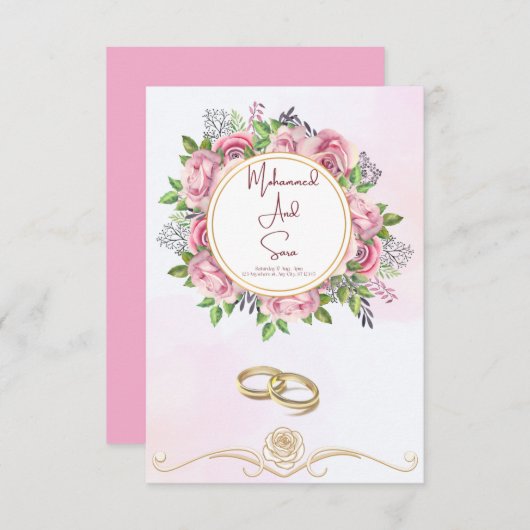 The Wedding Invitation (Vorne/Hinten)