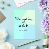 The wedding of add couple name initial letter date acryleinladungen (In Situ (Hochzeit))