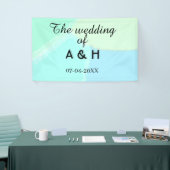 The wedding of add couple name initial letter date banner (Messeveranstaltung)