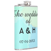 The wedding of add couple name initial letter date flachmann (Rechts)