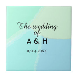 The wedding of add couple name initial letter date fliese