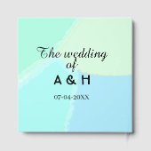 The wedding of add couple name initial letter date gästebuch (Rückseite)
