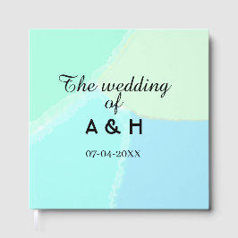 The wedding of add couple name initial letter date gästebuch