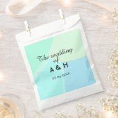 The wedding of add couple name initial letter date geschenktütchen (Ausgeschnitten)