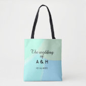 The wedding of add couple name initial letter date tasche (Vorderseite)