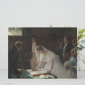 The Wedding Register (von Edmund Blair Leighton) Karte (Stehend Vorderseite)