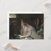The Wedding Register (von Edmund Blair Leighton) Karte (Vorderseite/Rückseite Beispiel)