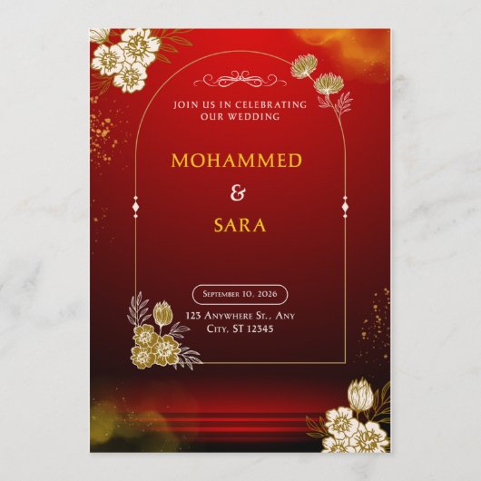 The Weidiing Invitation Einladung (Vorderseite)