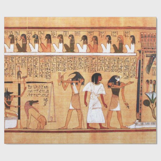 The Weighing Of The Heart Against Maat's Feather Geschenkpapier (Flach)