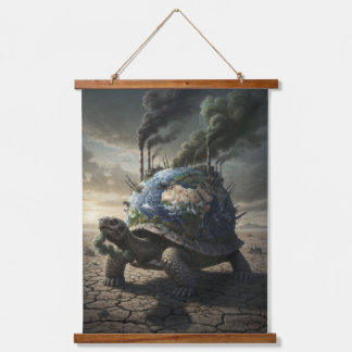 The Weight We Gave the World Wandteppich Mit Holzrahmen