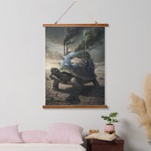 The Weight We Gave the World Wandteppich Mit Holzrahmen (Schlafzimmer)