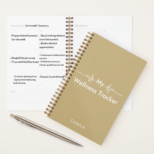 The Wellness Edit | Minimal Health Planner 2026 Planer