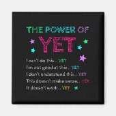 The Wer Of Yet Back To School Insrational Teacher Magnet (Vorne)