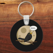 The Werebird - Blackbird Howling at the Moon Comic Schlüsselanhänger (Vorderseite)