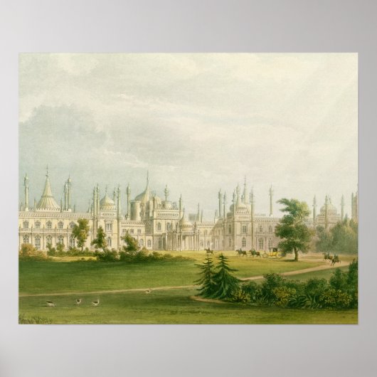 The West Front, from 'Views of the Royal Pavilion, Poster (Vorne)