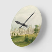 The West Front, from 'Views of the Royal Pavilion, Runde Wanduhr (Winkel)