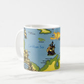 The West Indies Map  Kaffeetasse (Vorderseite Links)