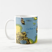 The West Indies Map  Kaffeetasse (Links)