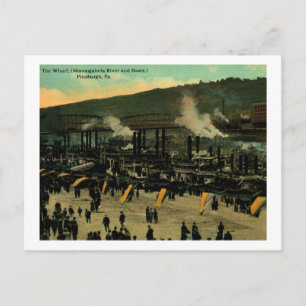The Wharf, Pittsburgh, Pennsylvania Vintage auf De Postkarte