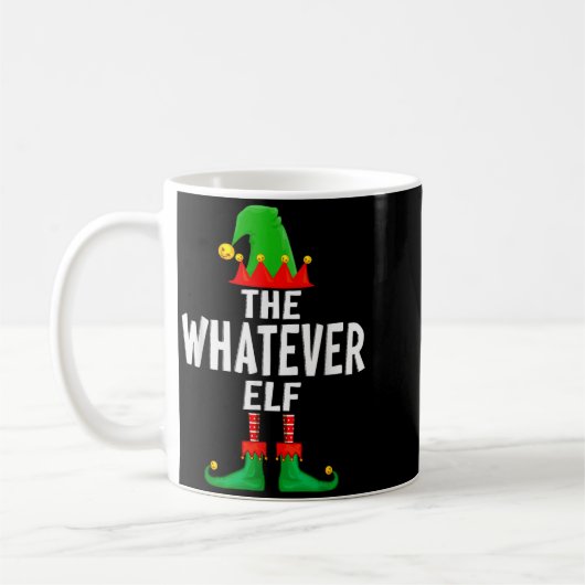 The Whatever Elf Matching Family Christmas Kaffeetasse (Links)