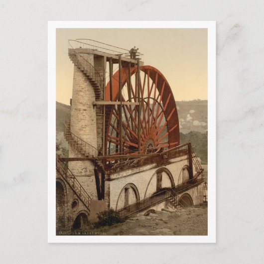 The Wheel, Laxey, Isle of Man, England Postkarte (Vorderseite)