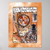 The Wheel of Fortune Tarot Card Poster (Vorne)