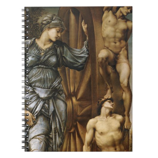 The Wheel of Fortune (von Edward Burne-Jones) Notizblock (Vorderseite)
