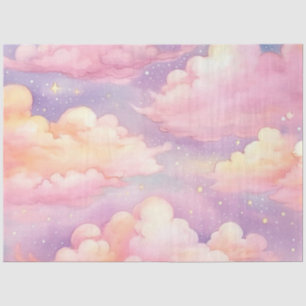 The Whimsical Pastel Cloud Series Design 10 Seidenpapier
