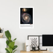 The Whirlpool Galaxy (51a, M51a, NGC 5194) Poster (Heimbüro)