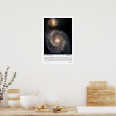 The Whirlpool Galaxy (51a, M51a, NGC 5194) Poster (Küche)