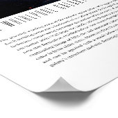 The Whirlpool Galaxy (51a, M51a, NGC 5194) Poster (Ecke)