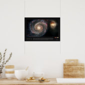 The Whirlpool Galaxy (51a, M51a, NGC 5194) Poster (Küche)