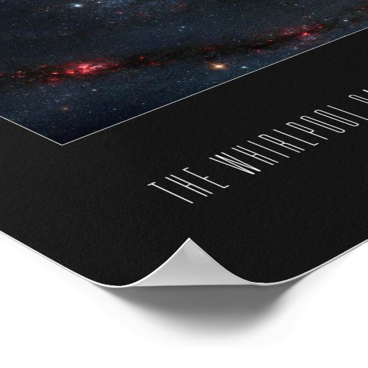 The Whirlpool Galaxy (51a, M51a, NGC 5194) Poster (Ecke)