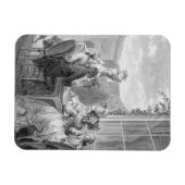 The Whist Party, 1783, graviert von Jean Dambrun ( Magnet (Horizontal)