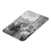 The Whist Party, 1783, graviert von Jean Dambrun ( Magnet (Linke Seite)