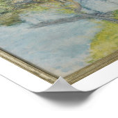 The White Bridge, c.1895 Poster (Ecke)