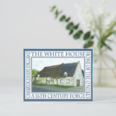 "THE WHITE HOUSE, FORGE" von Brigid O'Neill Hovey Postkarte (Stehend Vorderseite)