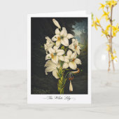 The White Lily — Modern Botanical Reinterpretation Karte (Gelbe Blume)