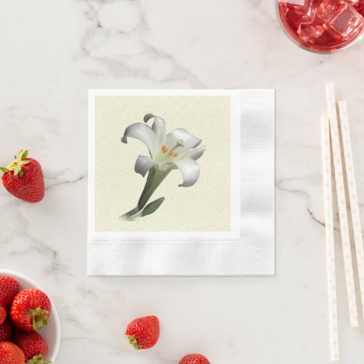 The White Lily - Serviette (Beispiel)