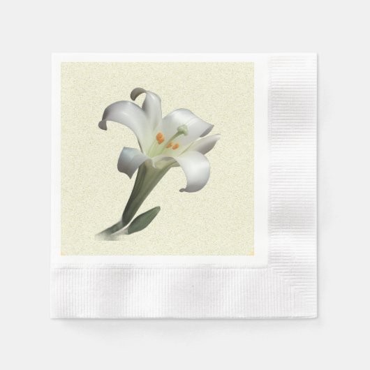 The White Lily - Serviette (Vorderseite)