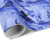 The White Whale Herman Melville Whaler Graphic Geschenkpapier (Rolleneckpunkt)